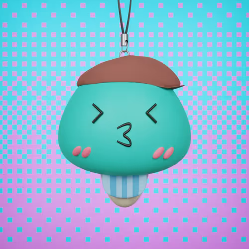 3d Shimeji Keychain