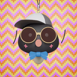 3D Shimeji Keychain #260