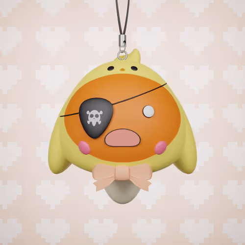 3d Shimeji Keychain