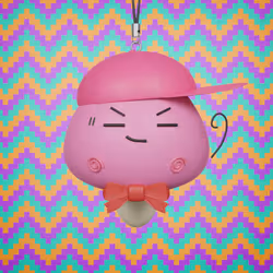 3D Shimeji Keychain #257