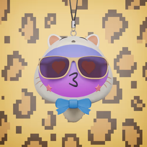 3d Shimeji Keychain