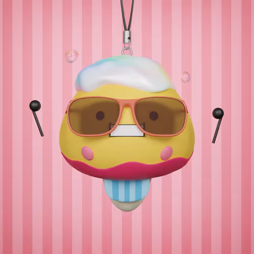 3d Shimeji Keychain