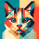 Geometric abstract art #Cats ( GAACAT )