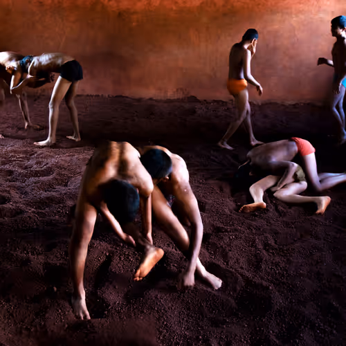 Indian Wrestling Students #4