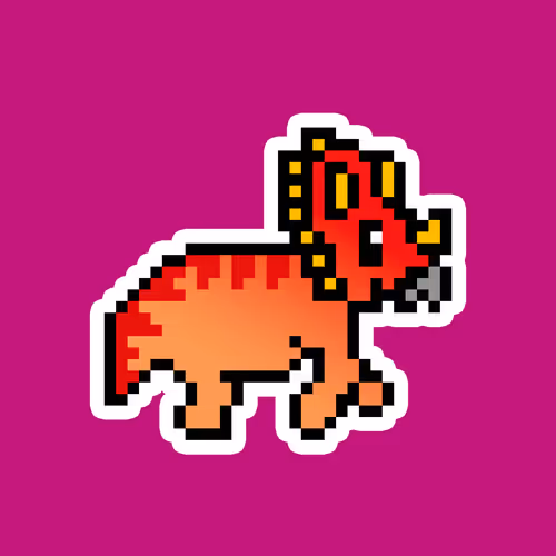 PixelSaurus Tri #0930 [Uncommon]