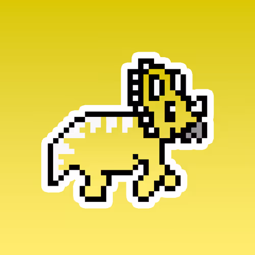 PixelSaurus Tri #0350 [Rare]