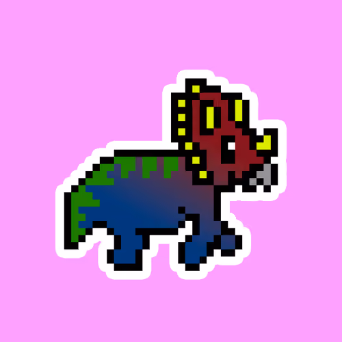 PixelSaurus Tri #0324 [Uncommon]