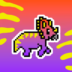 PixelSaurus Tri #0721 [Super Rare]