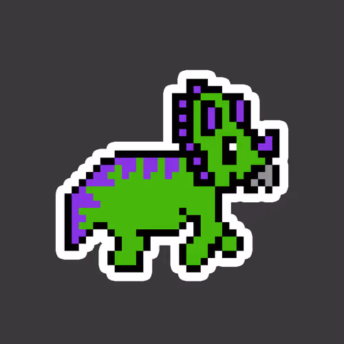 PixelSaurus Tri #0954 [Uncommon]