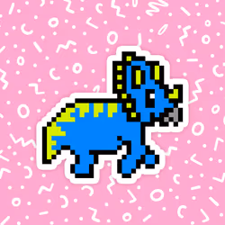 PixelSaurus Tri #0649 [Rare]