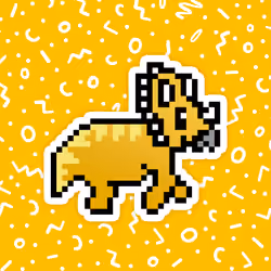 PixelSaurus Tri #0916 [Super Rare]