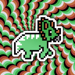PixelSaurus Tri #0551 [Ultra Rare]