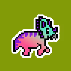 PixelSaurus Tri #0876 [Uncommon]