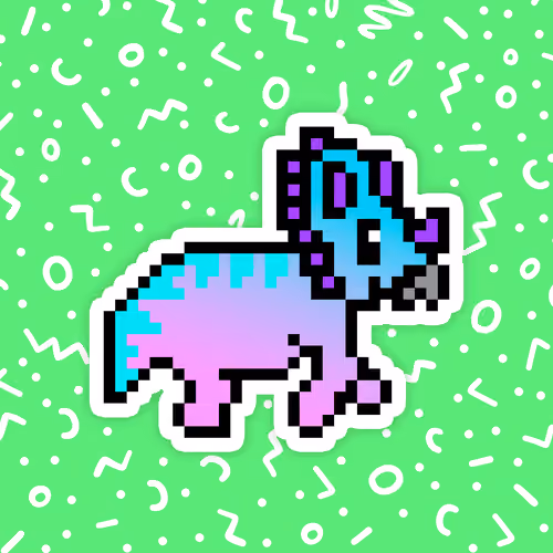 PixelSaurus Tri #0572 [Rare]