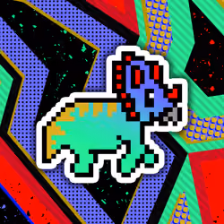 PixelSaurus Tri #0709 [Super Rare]