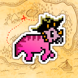 PixelSaurus Tri #0648 [Super Rare]