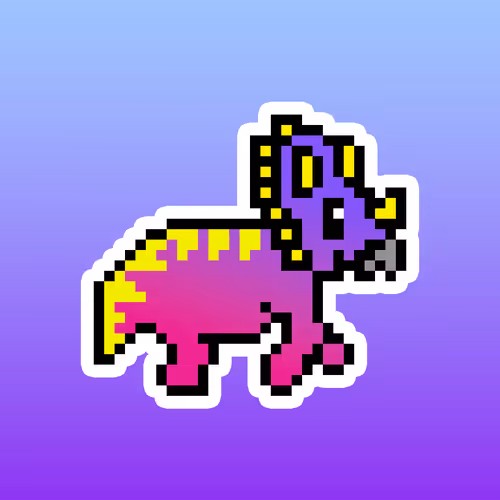 PixelSaurus Tri #0494 [Rare]