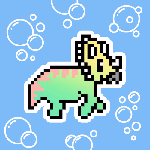 PixelSaurus Tri #0438 [Rare]