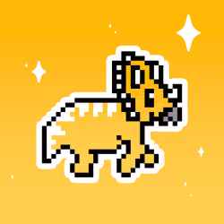 PixelSaurus Tri #0998 [Super Rare]