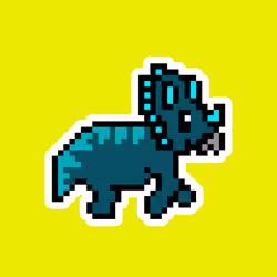 PixelSaurus Tri #0040 [Uncommon]