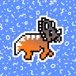PixelSaurus Tri #0818 [Rare]