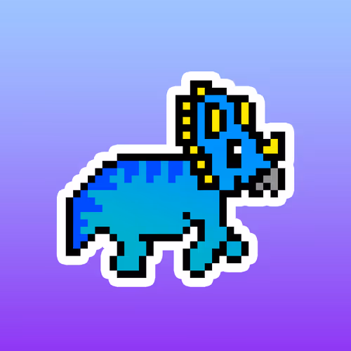 PixelSaurus Tri #0520 [Rare]