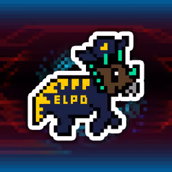 PixelSaurus Tri #0056 [Super Rare]
