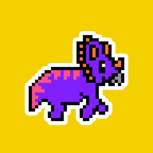 PixelSaurus Tri #662 [Uncommon]
