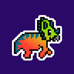 PixelSaurus Tri #0688 [Uncommon]