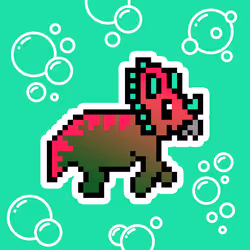 PixelSaurus Tri #0417 [Rare]