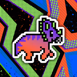 PixelSaurus Tri #0328 [Super Rare]
