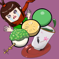 #319  Anne and Odango with sob