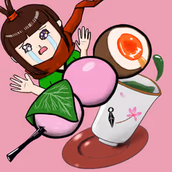 #305  Anne and Odango with sob