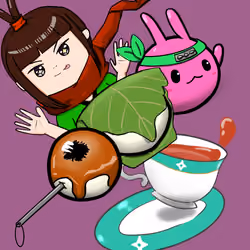 #2104  Anne and Odango with sparkle