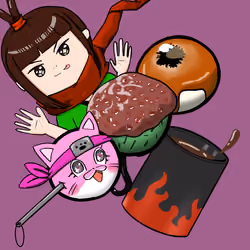 #2425  Anne and Odango with sparkle