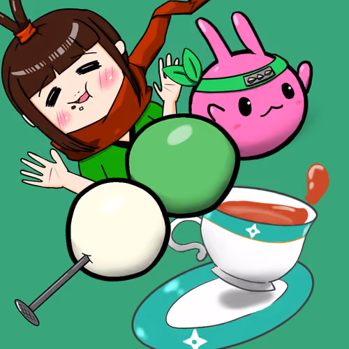 #1961  Anne and Odango with filled
