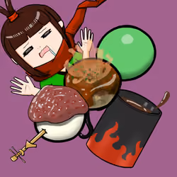 #1089  Anne and Odango with hungry