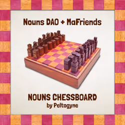 Nouns Wooden Chessboard #1