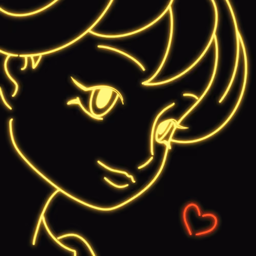 Neon Girl -Yellow Mood-