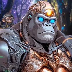 Cyber Ape Yacht Club Silverback#168
