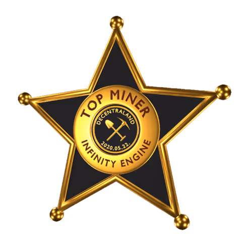 Top Miner Badge - The Infinity Engine