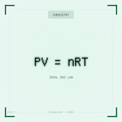 Theorem #227 - Ideal Gas Law