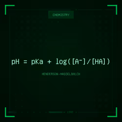 Theorem #652 - Henderson-Hasselbalch