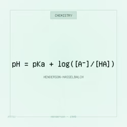 Theorem #712 - Henderson-Hasselbalch