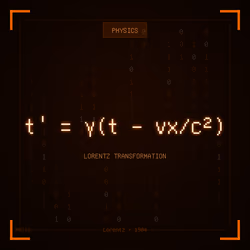 Theorem #310 - Lorentz Transformation