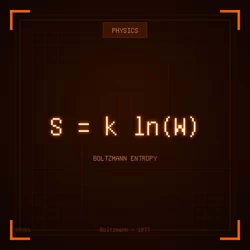 Theorem #966 - Boltzmann Entropy