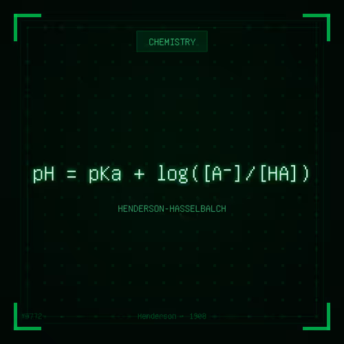 Theorem #772 - Henderson-Hasselbalch