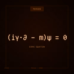 Theorem #1096 - Dirac Equation
