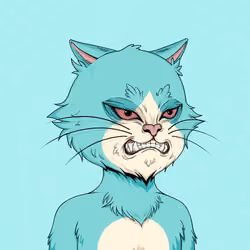 Angry Cat #8665