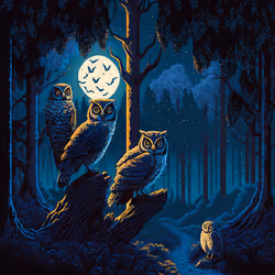 Mystical Owls #168